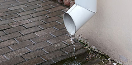 drainage water gutters
