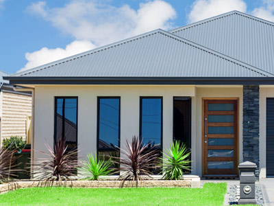 House with metal roof